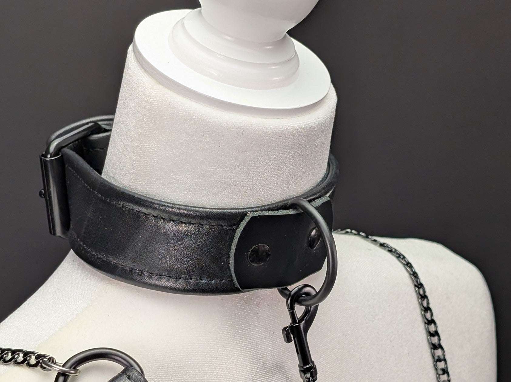 Trifold Leather Collars - 1.5 inch