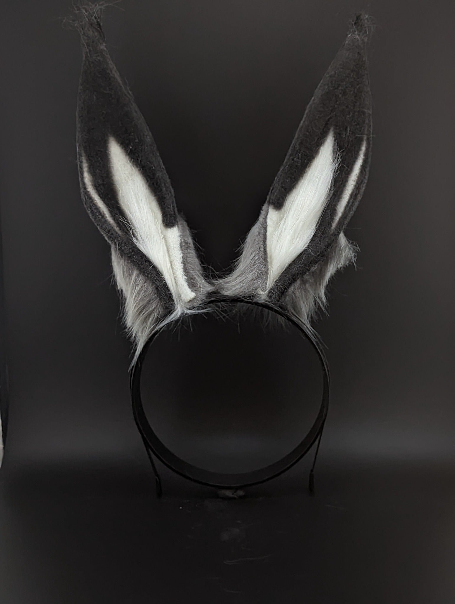 Black Bunny Rabbit Ears- Upright