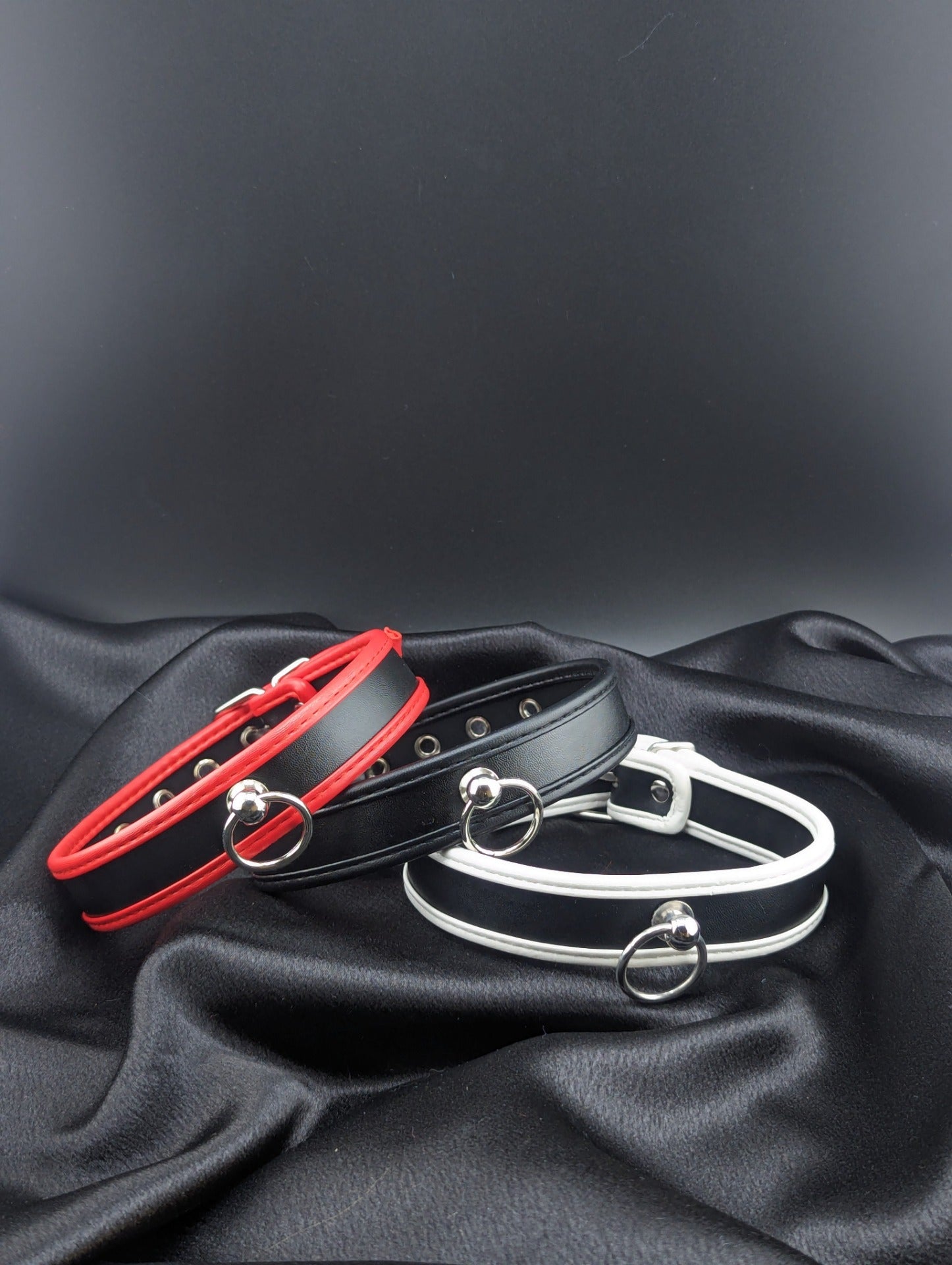 Leather Ringed Collars