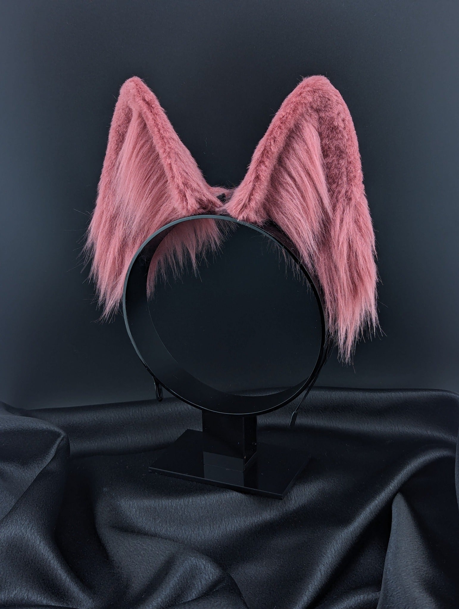 Rose Pink Wolf Ears