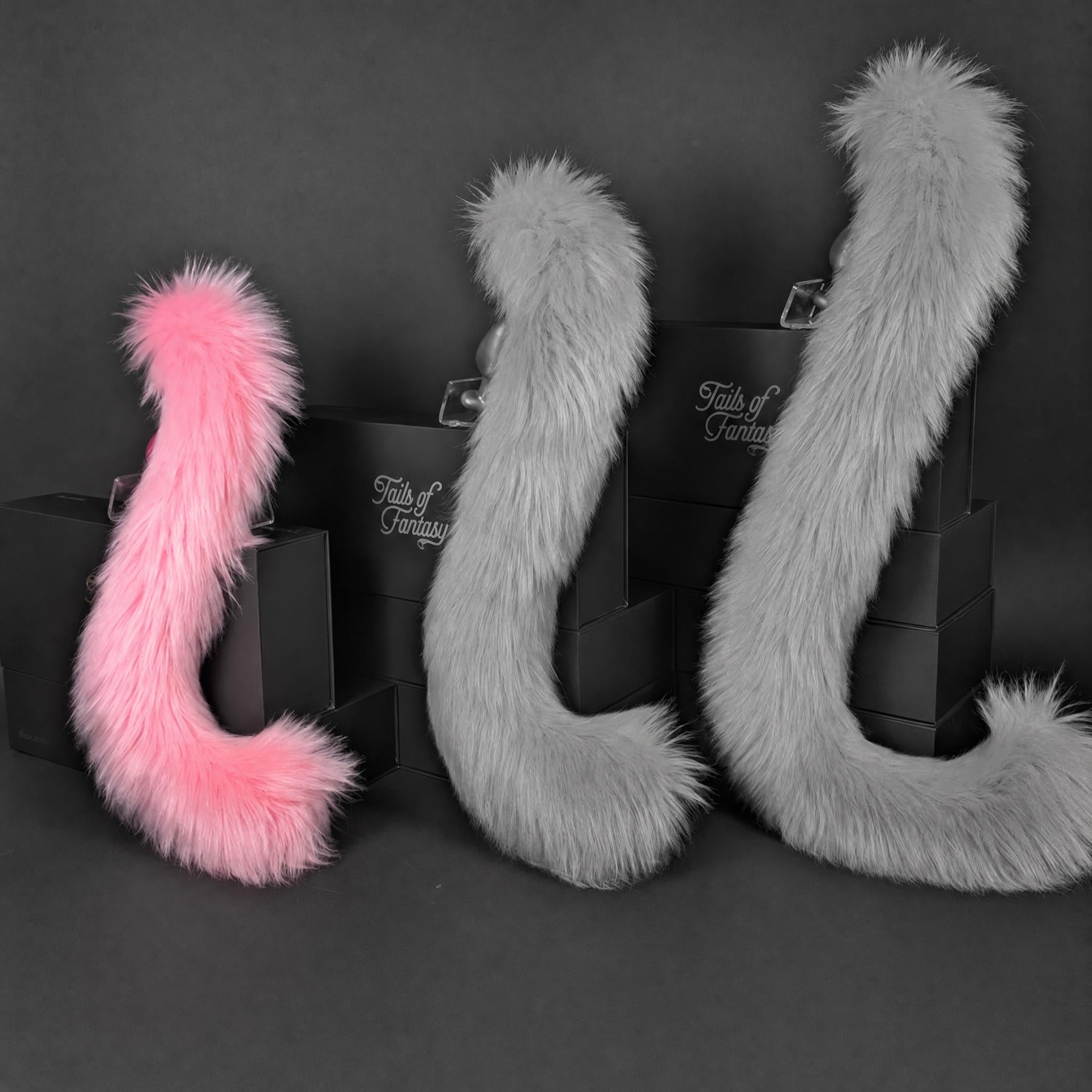Pink Lemonade Cat Tail - Long Hair
