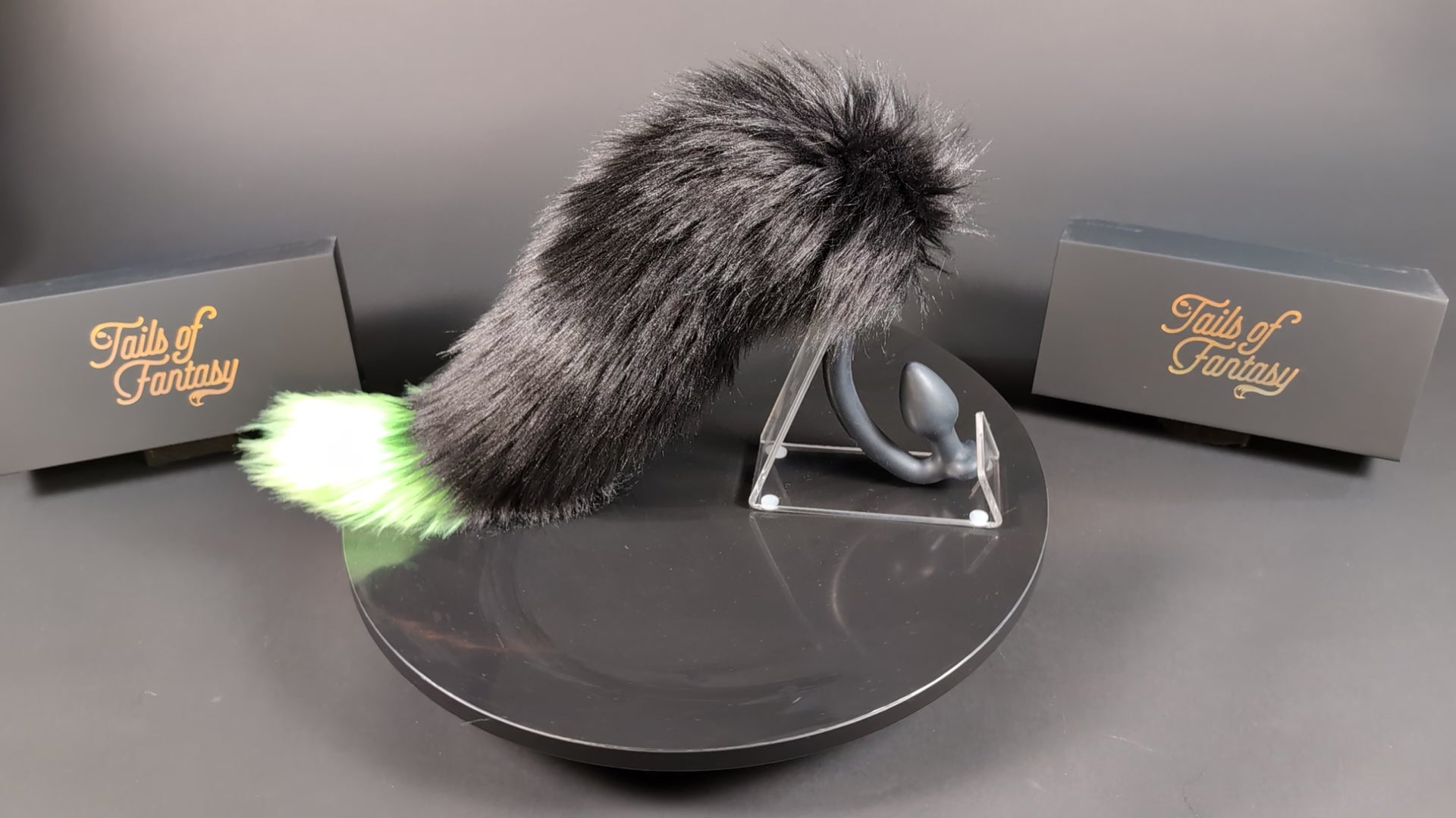Neon Green Tipped Fox Tail
