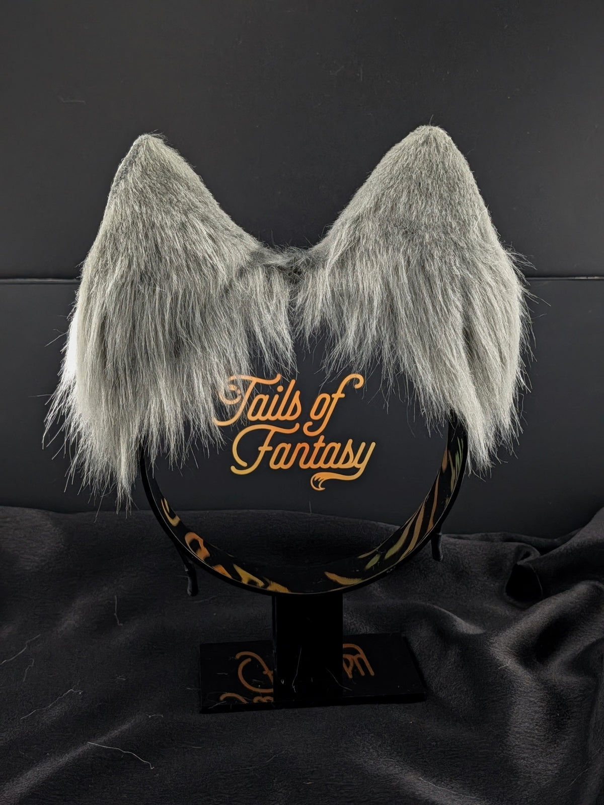 Dark Gray Husky Dog Ears