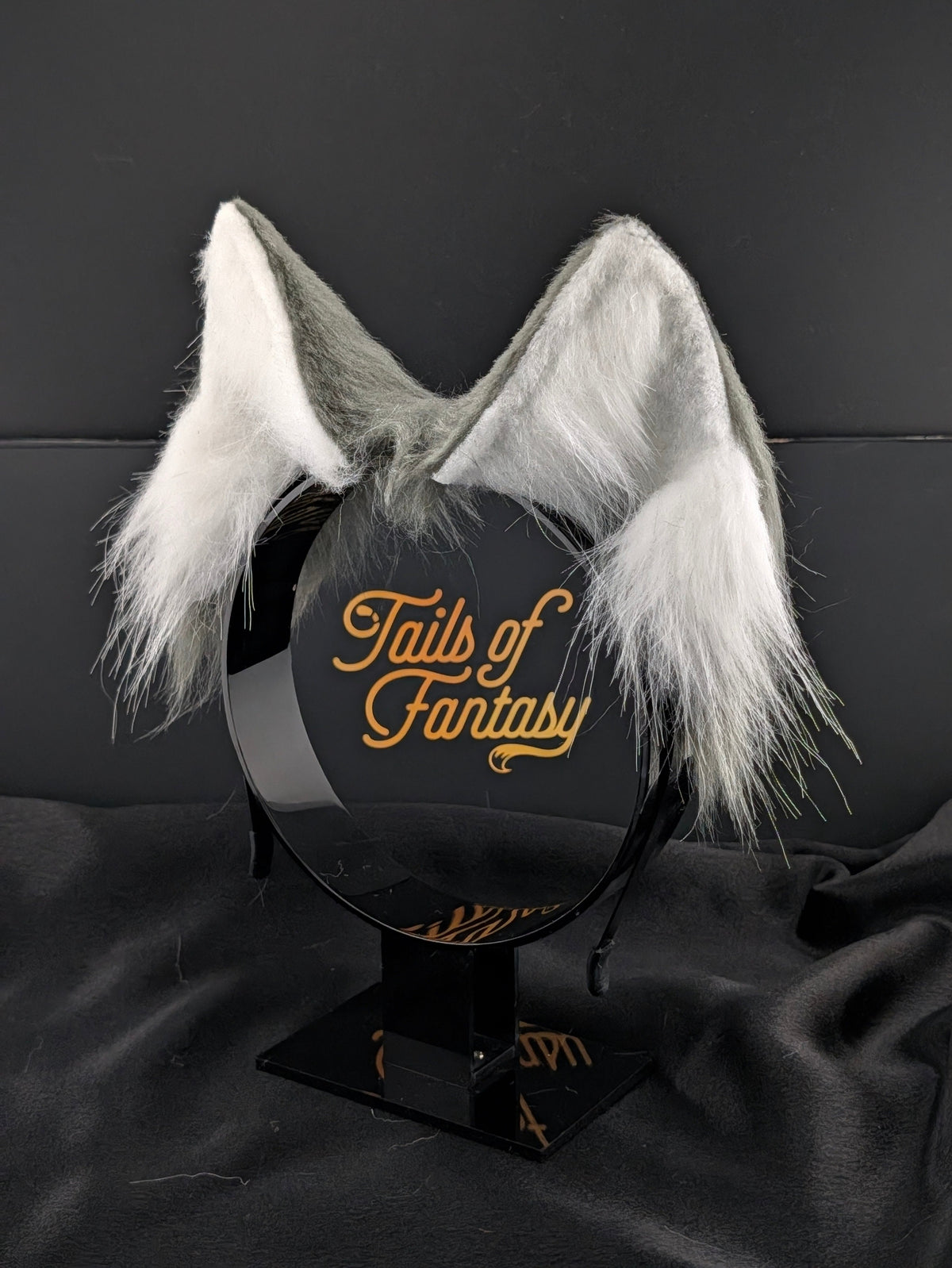 Dark Gray Husky Dog Ears