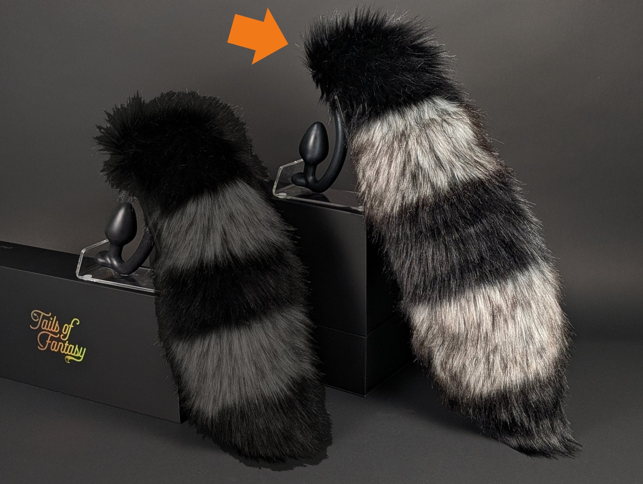 Cotton Candy Trans Raccoon Tail