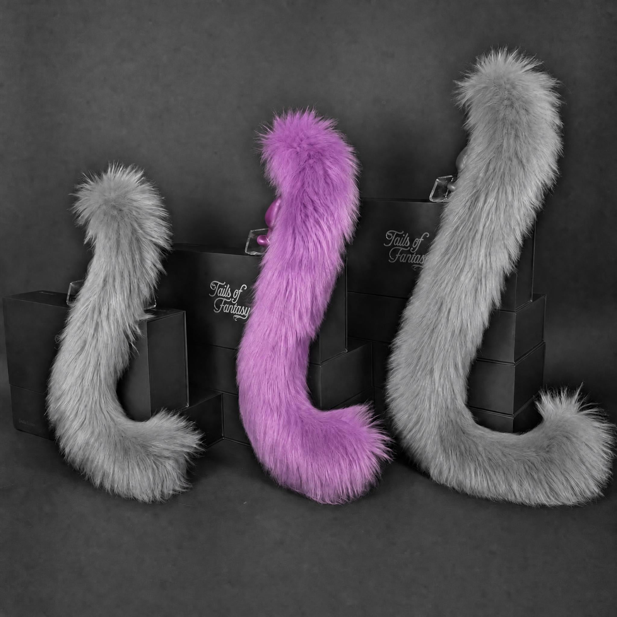 Violet Cat Tail - Long Hair