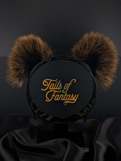 grizzly-bear-ears bear ears headband for cosplay, furry fandom and costume wear