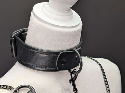 Trifold Leather Collars - 1.5 inch