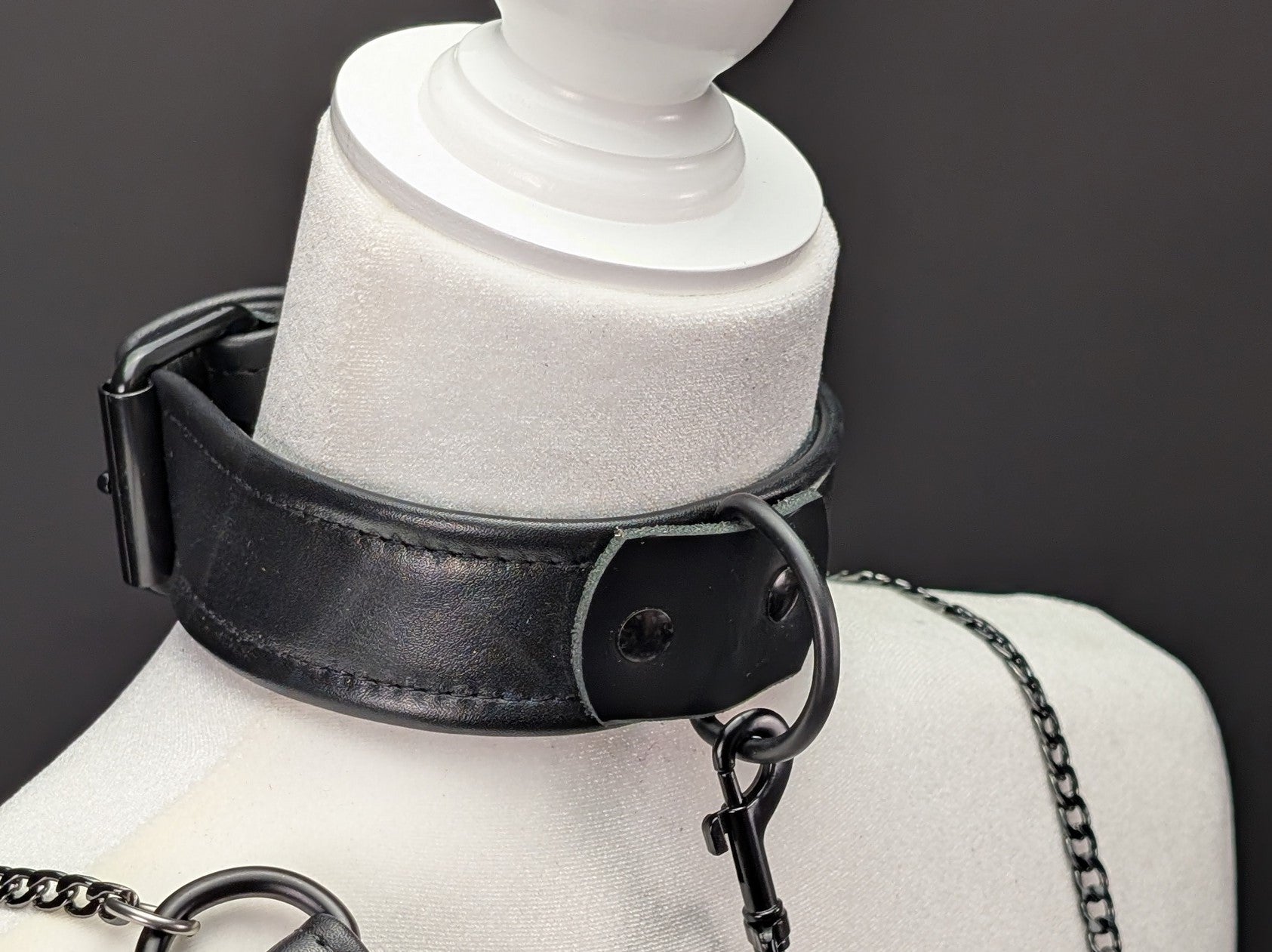 Trifold Leather Collars - 1.5 inch