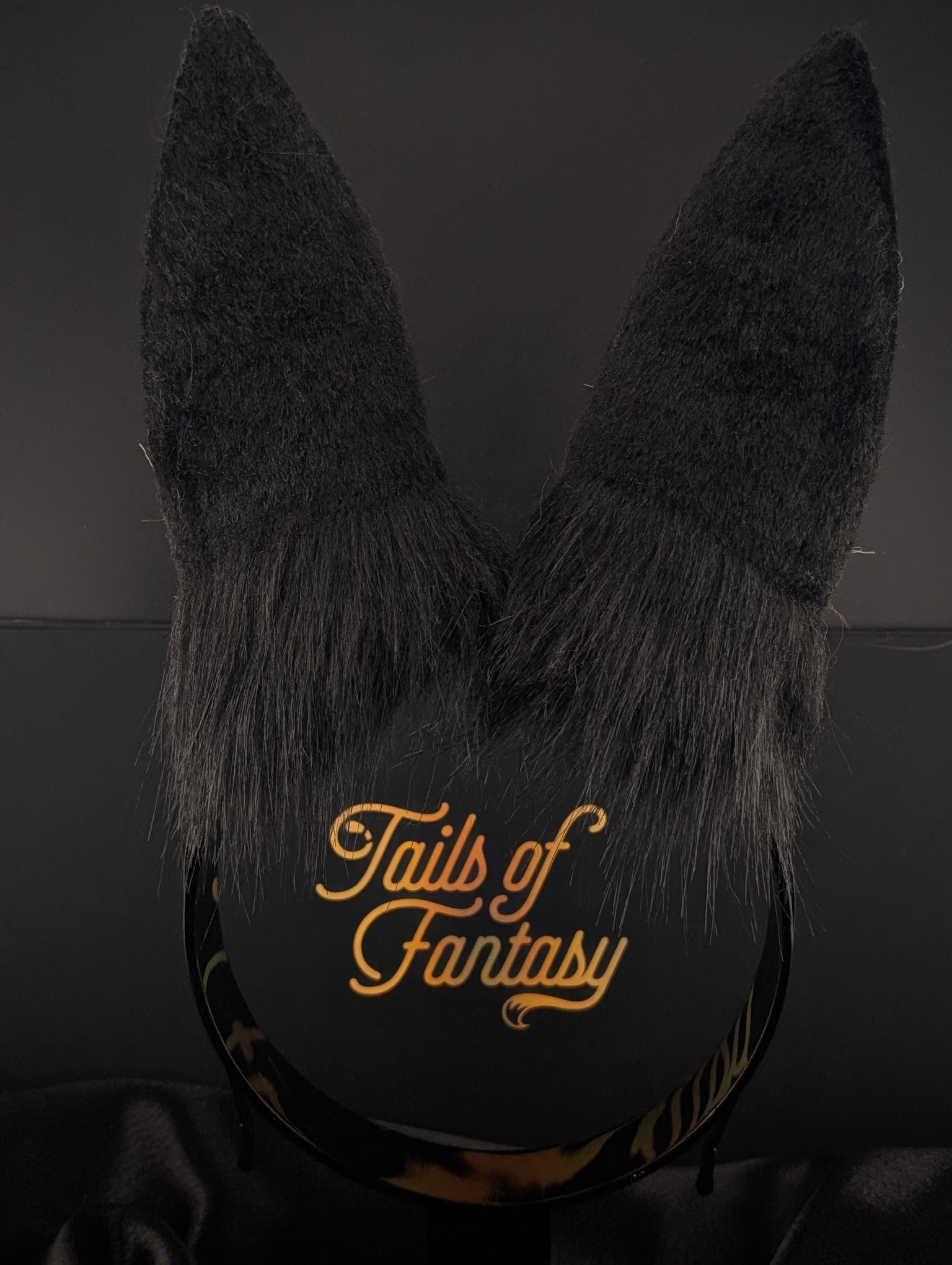 Black Bunny Rabbit Ears- Upright