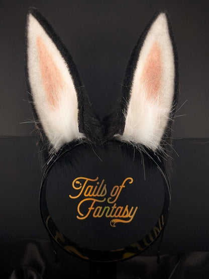 Black Bunny Rabbit Ears- Upright