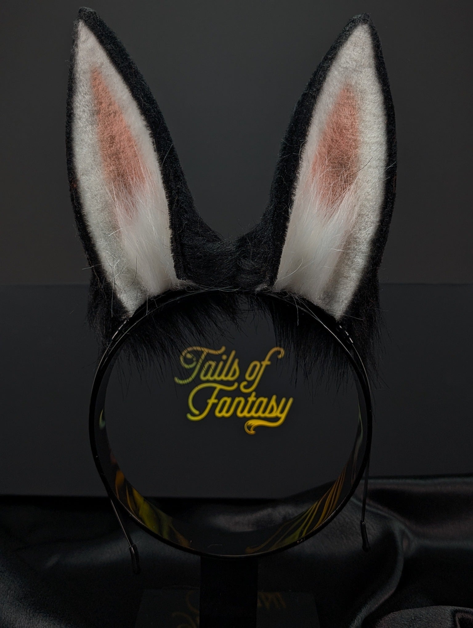 Black Bunny Rabbit Ears- Upright