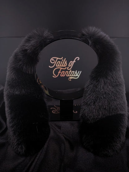 Black Bunny Rabbit Ears - Floppy