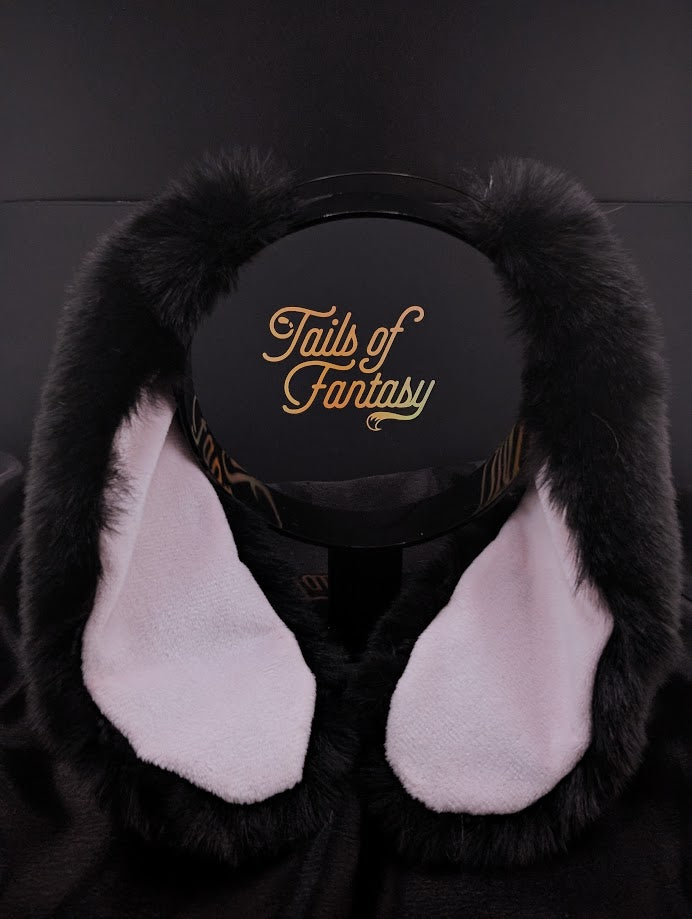 Black Bunny Rabbit Ears - Floppy