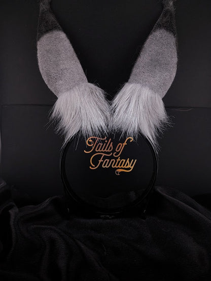 Black Bunny Rabbit Ears- Upright - Classic