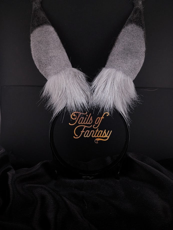 Black Bunny Rabbit Ears- Upright - Classic