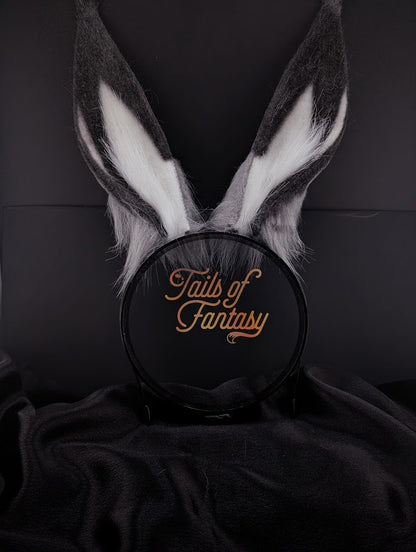 Black Bunny Rabbit Ears- Upright - Classic