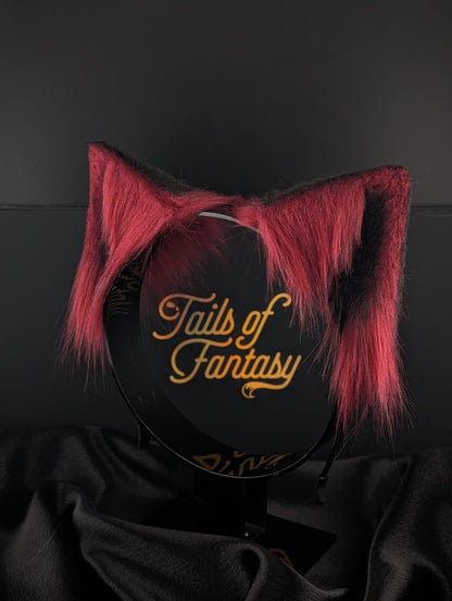 Dark Fuchsia Cat Ears