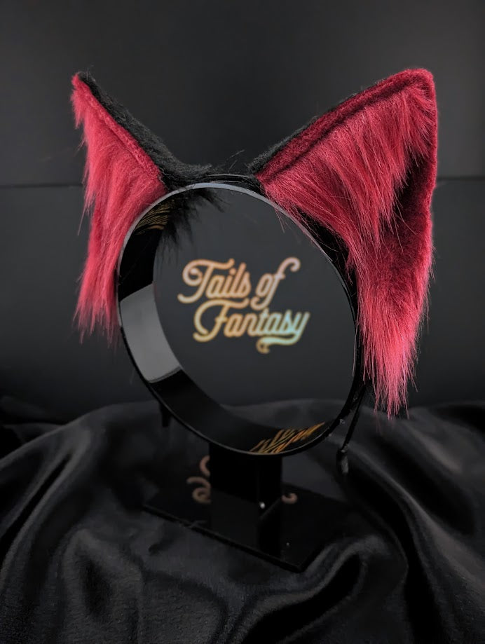 Dark Fuchsia Fox Ears