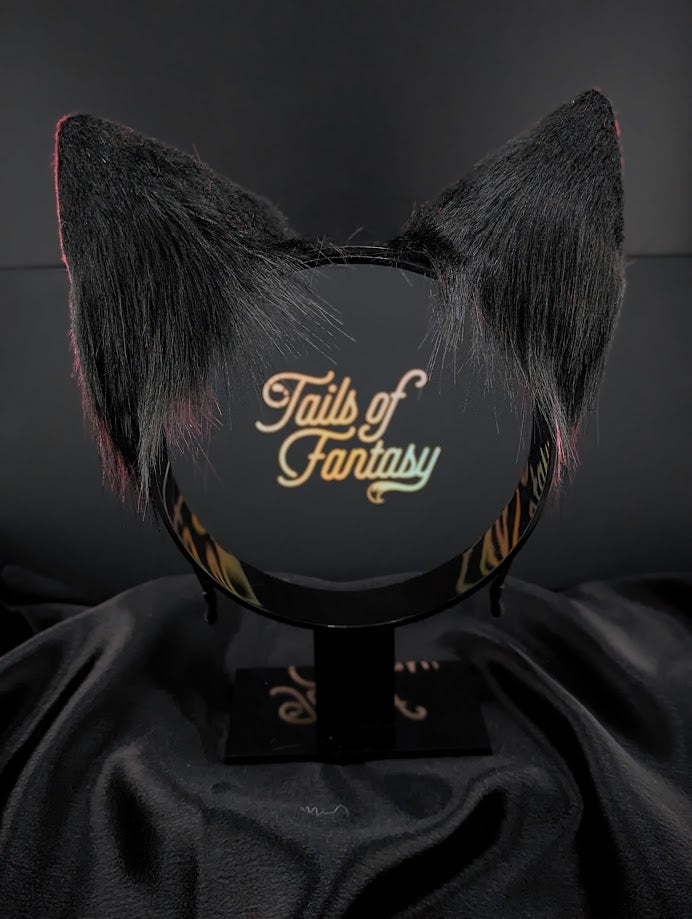 Dark Fuchsia Fox Ears