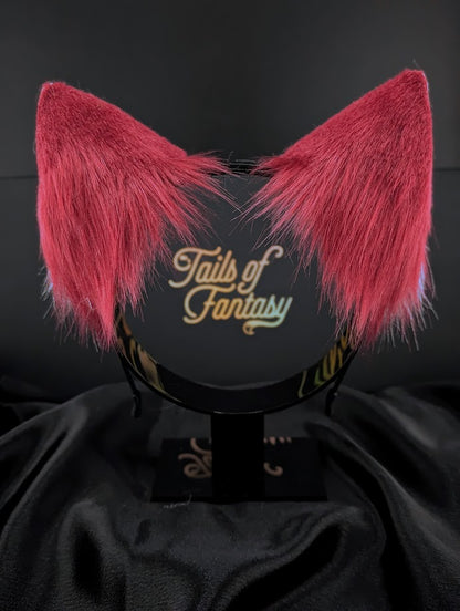 Dark Fuchsia Fox Ears