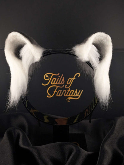 raccoon-ears raccoon ears headband for cosplay, furry fandom and costume wear