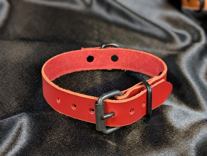 Latigo Leather Collars - 1 inch