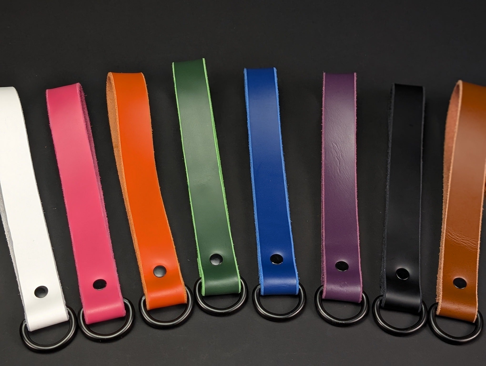 Latigo Leather Handle Chain Leash