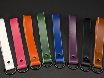 Latigo Leather Handle Chain Leash