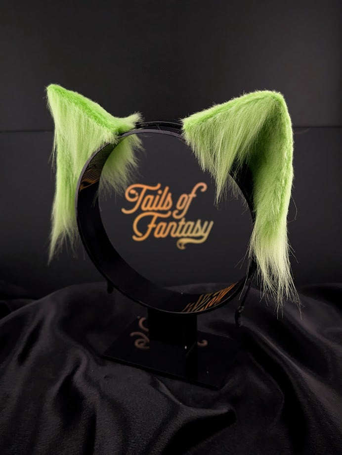 Lime Green Cat Ears