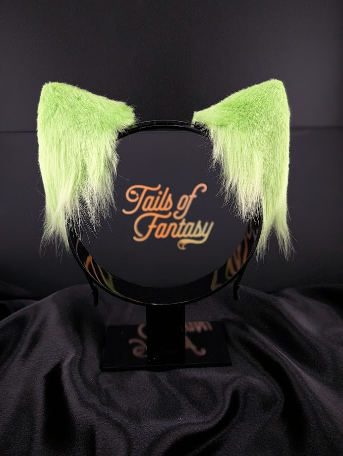 Lime Green Cat Ears