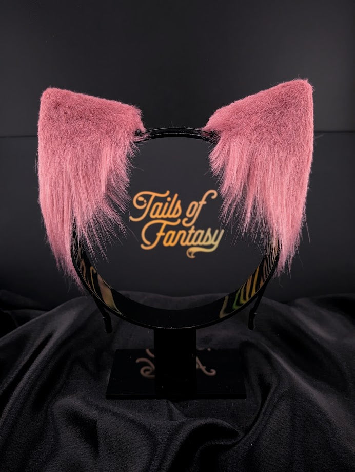 Rose Pink Cat Ears