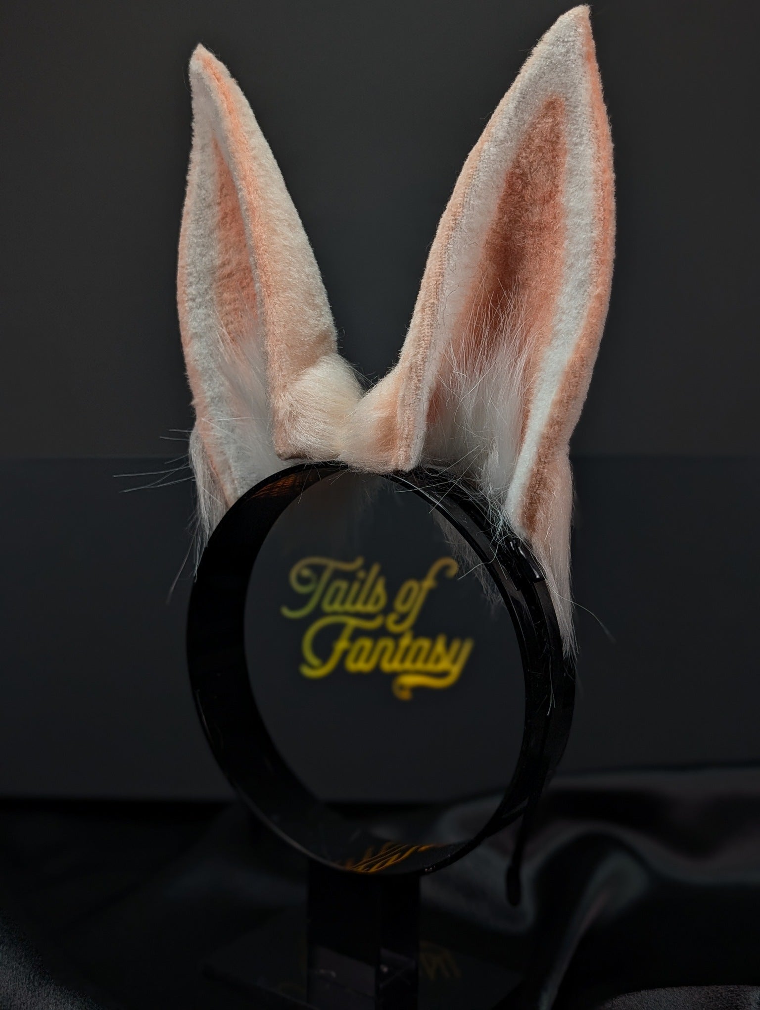 Pink Blush Bunny Rabbit Ears- Upright