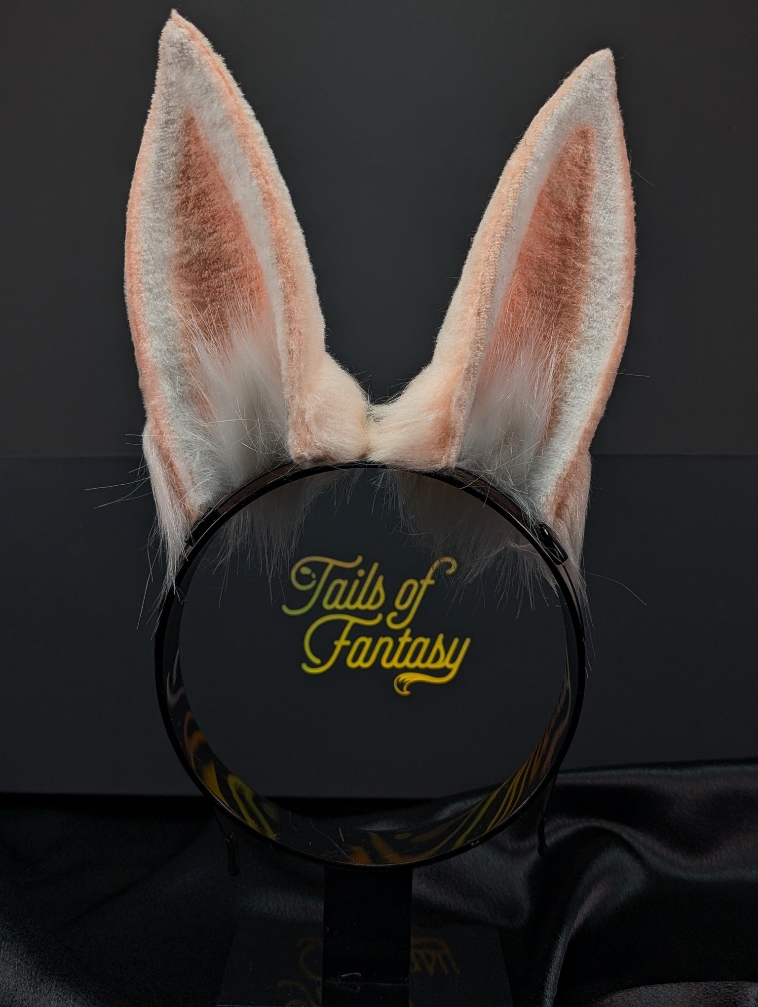 Pink Blush Bunny Rabbit Ears- Upright