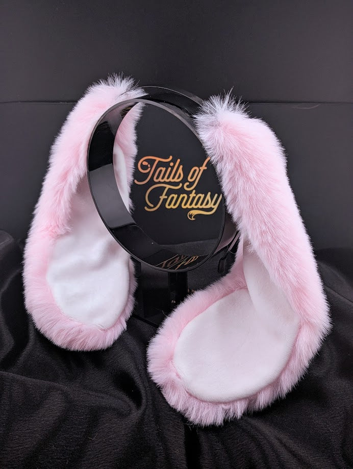 Soft Pink Bunny Rabbit Ears - Floppy