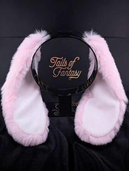 Soft Pink Bunny Rabbit Ears - Floppy