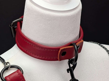 1-tri-fold-leather-collars fantasy accessory