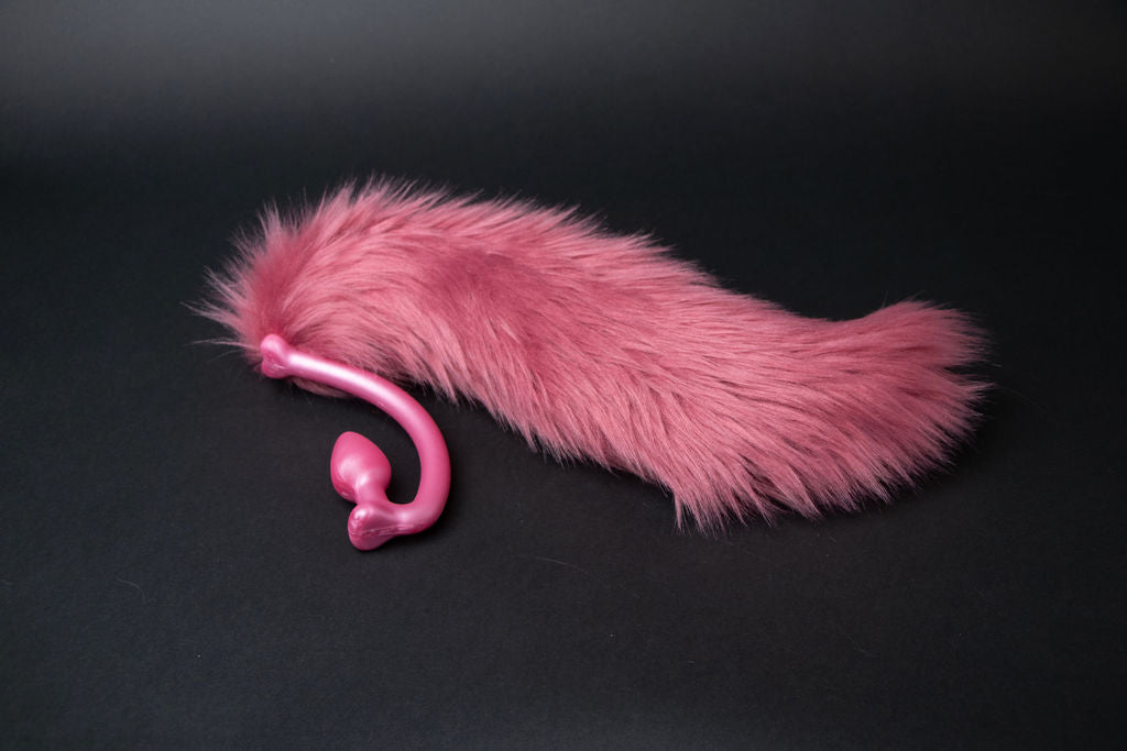 Rose Pink Wolf Tail