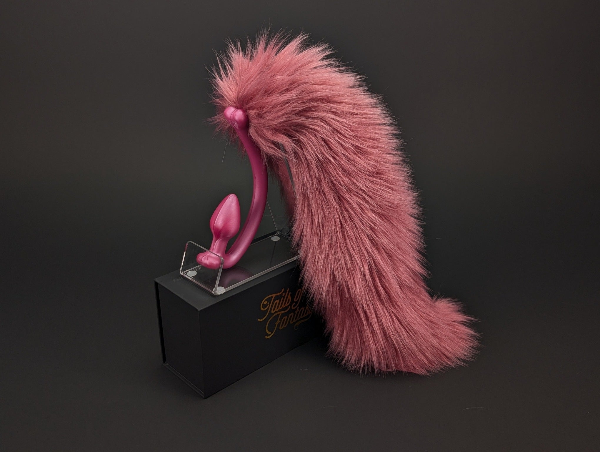 Rose Pink Wolf Tail