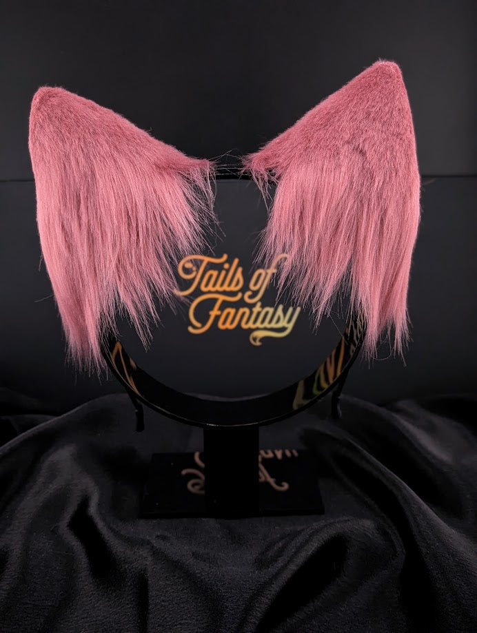 Rose Pink Wolf Ears
