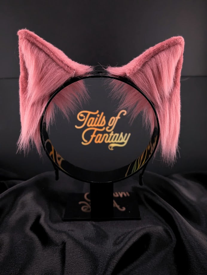 Rose Pink Wolf Ears