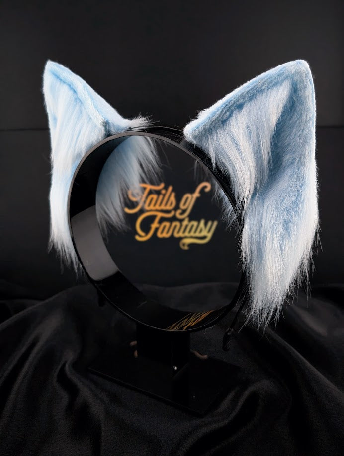Sky Blue Wolf Ears