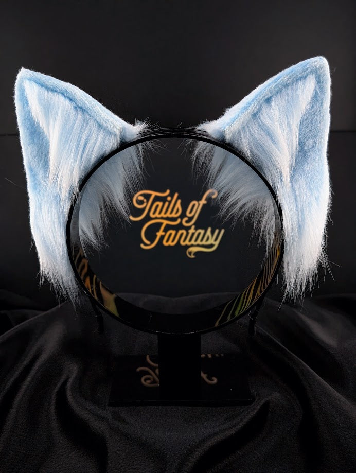 Sky Blue Wolf Ears