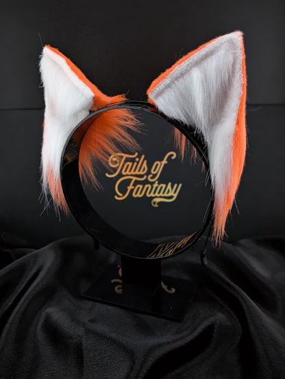 Tangerine fox ears::White