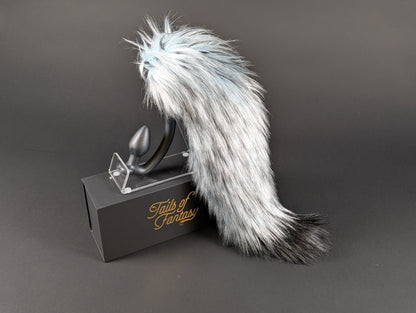 Blue and Black Fox Tail