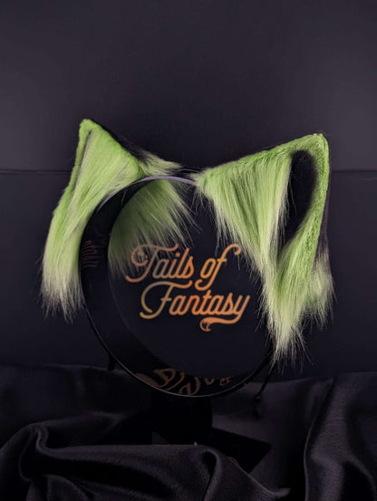 toxic-cat-ears cat ears headband for cosplay, furry fandom and costume wear