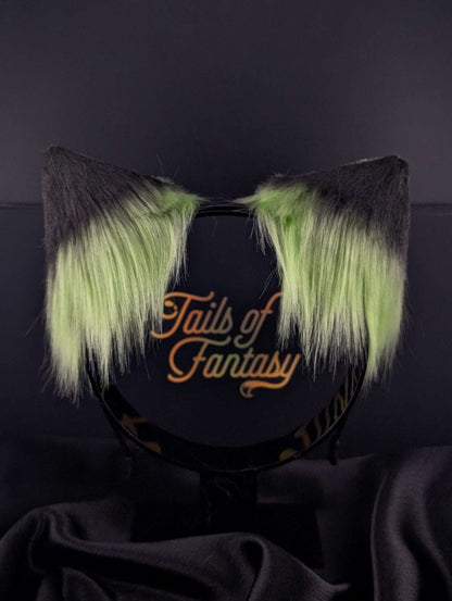 toxic-cat-ears cat ears headband for cosplay, furry fandom and costume wear