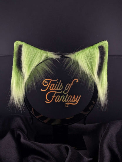 toxic-cat-ears cat ears headband for cosplay, furry fandom and costume wear
