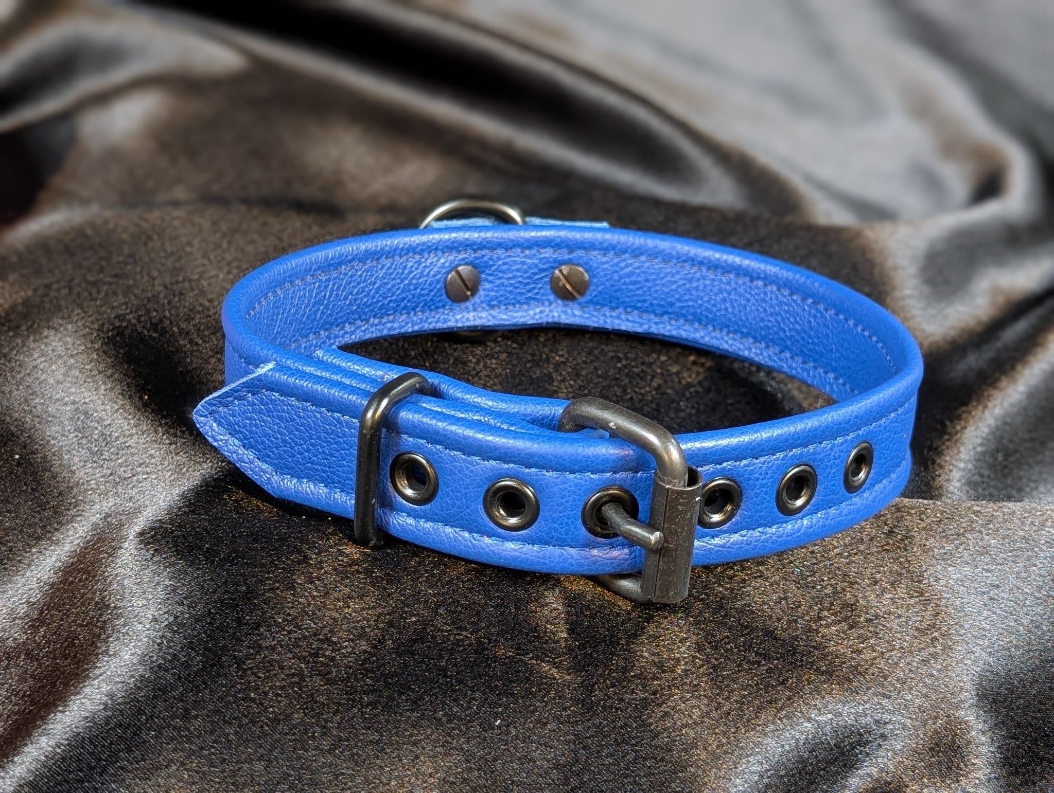 Tri-Fold Leather Collars - 1 inch