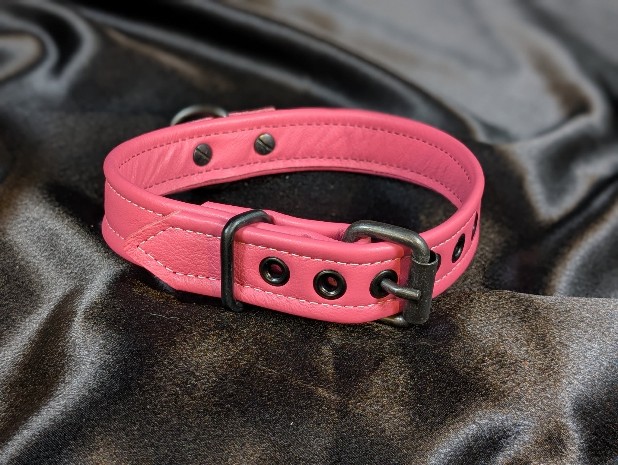 Tri-Fold Leather Collars - 1 inch